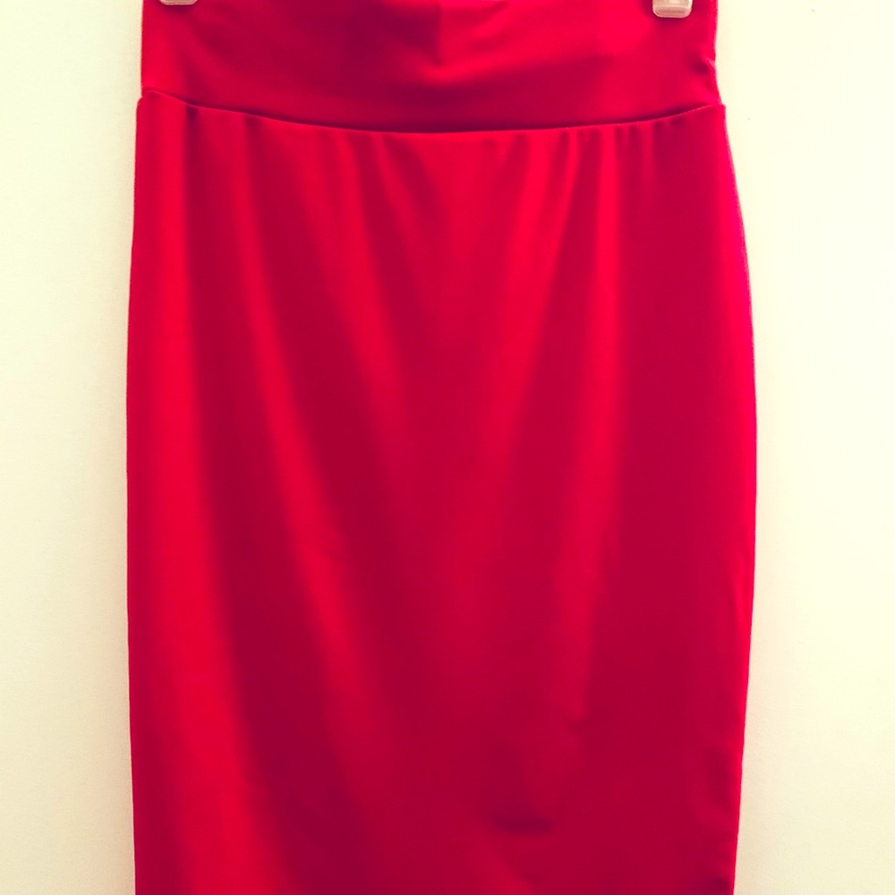 Red Pencil Skirt